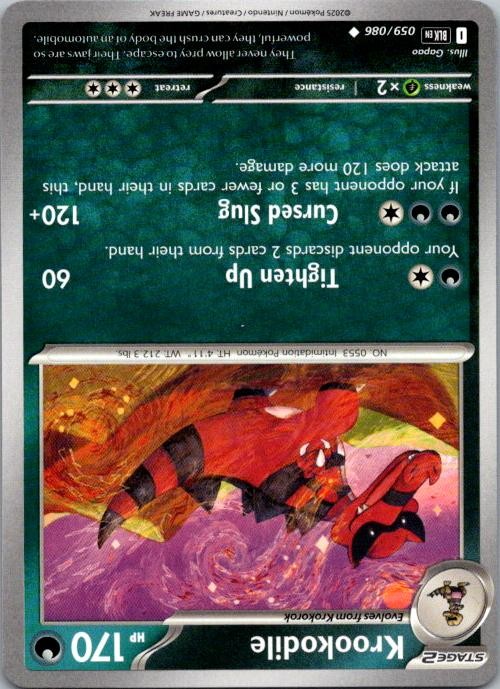 Krookodile (Poke Ball Pattern) 059/086 Holo Uncommon Black Bolt Pokemon NM