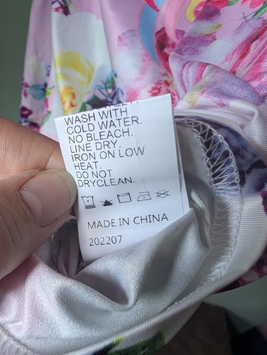 Vestido sin mangas floral unicornio boutique para niñas 8-9 años ligero sedoso - Imagen 5 de 8