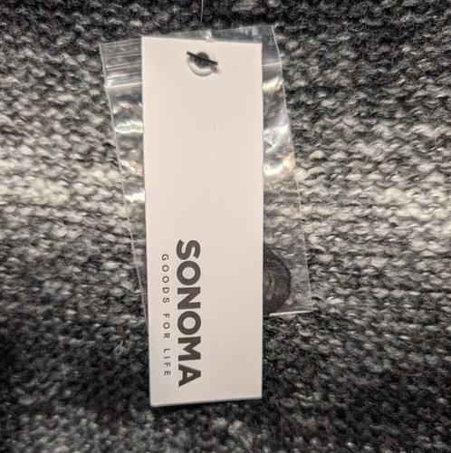 Cárdigan plumero Sonoma gris a rayas negro suéter de gran tamaño pequeño nuevo - Imagen 4 de 10