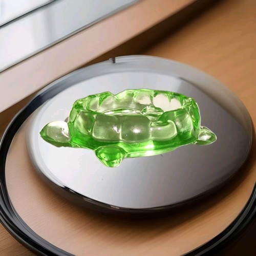 Westmoreland Formen Schildkröte Aschenbecher Schlüssel Limette Glas leuchtet von Wilkerson für Rosso - Bild 11 von 21