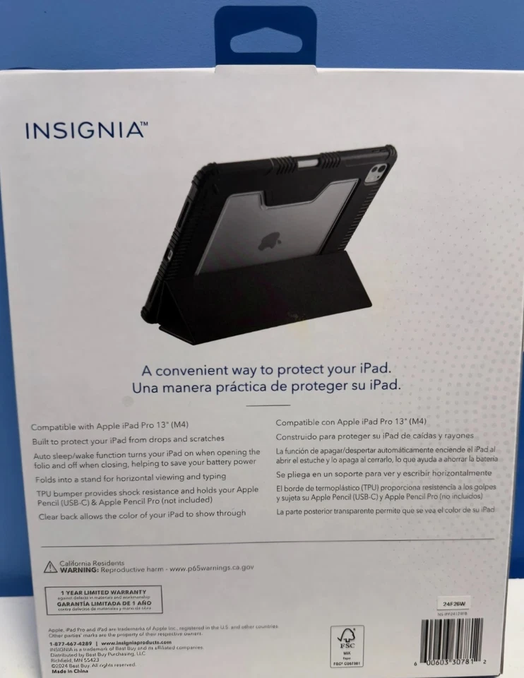 Insignia Folio Care for iPad Pro 13" M4 - Image 4 of 4