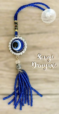 Nazarlik Blaues Auge 20cm Evil Eye Schutz Segen Muslim Dekor Wand Auto Anhänger - Bild 1 von 4