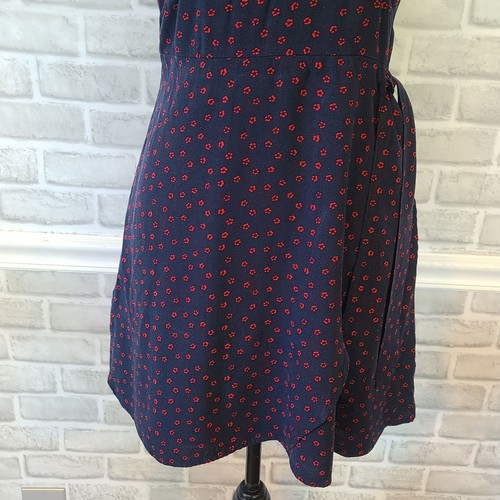 Mini Vestido Retro Rockabilly Pequeño Abercrombie & Fitch Envolvente Frontal Ditzy Floral - Imagen 10 de 10