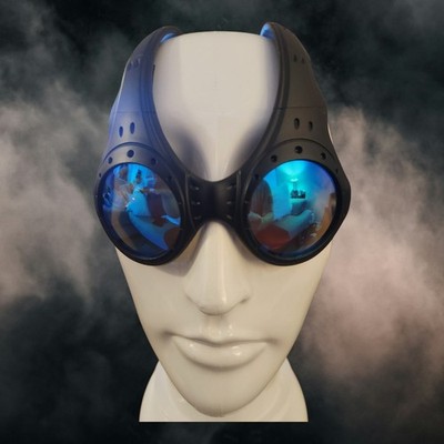 Oakley Over The Top Sunglasses Black Frame  Blue  Lenses  