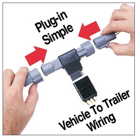 Hopkins 4-Wire Flat Multi-Tow T-Connector 40445 640445 - Bild 1 von 3