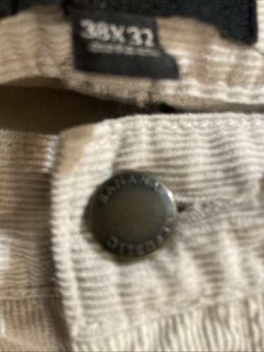 Banana Republic corduroy jean Mens 38 L30 Slim Fit  Beige flat front - Picture 4 of 5