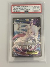 2016 Pokemon Mewtwo EX #XY125 Black Star Promo Super Premium Collection PSA 8