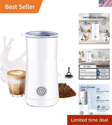 Milk Forther Simple Milk Frother and Steamer 2-in-1 Milk Steamer with Hot Mil...