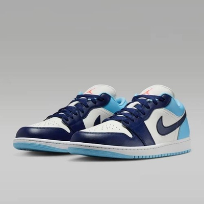 #ad Nike Air Jordan 1 Low Sail Blue Chill Men#x27;s 553558 149 New $118.97