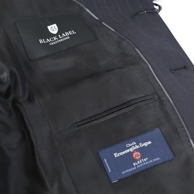 Unused Ermenegildo Zegna Wool Suit Setup AB6 Black Crestbridge | eBay