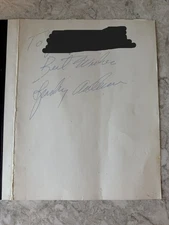 Sparky Anderson Autographed MGM Hotel Las Vegas Menu 1978