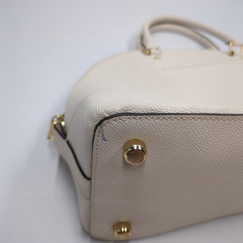 Coach Dome Sierra Satchel Purse Bag Bird Applique F22255 Chalk - Picture 9 of 10