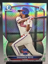 2023 Bowman #BCP-128 Emaarion Boyd Chrome Prospects Lunar Glow Refractors
