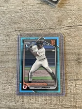 DAKOTA JORDAN 2024 BOWMAN DRAFT 1ST SKY BLUE BORDER GIANTS /499 Q3882