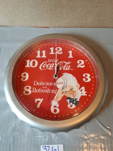 Vintage Coca-Cola Bottle Cap Sprite Boy Wall Clock 1994 - Picture 1 of 6
