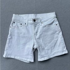 Women's White Denim Levi's jean shorts size 27
