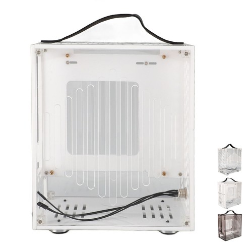 23x20.5x12cm Miniature ITX PC Case Clear Arcylic PC Case Portable DIY Desktop FG - Afbeelding 7 van 32