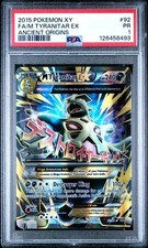 2015 Pokemon M Tyranitar EX Ancient Origins Full Art #92 PSA 1 POP 6