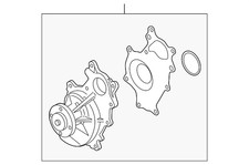 Genuine Ford Water Pump LK4Z-8501-B
