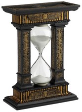 Veronese 7.1" Egyptian Winged Sun Columns Resin Sand Timer, 5-Minute
