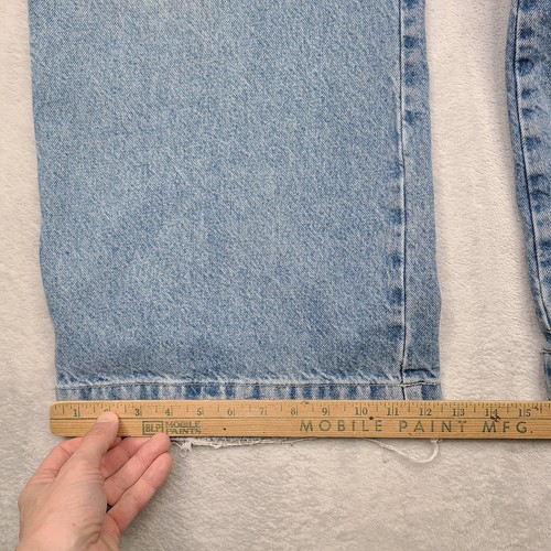 JNCO BIG BITE 26" Youth Size 16 Vintage 90s USA BlueSkater Jeans 28x27 Baggy - Picture 10 of 22