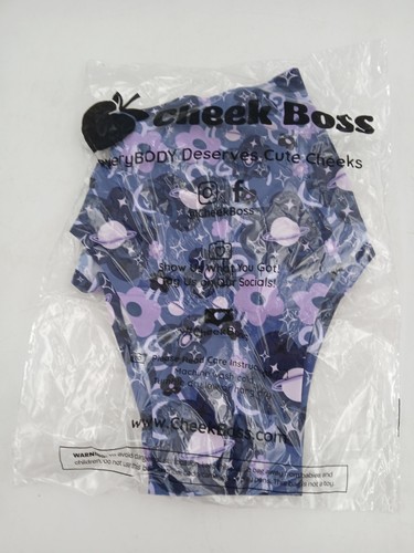 Cheek Boss Unterwäsche Höschen Damen Large Lila Galaxy Blumen Cheeky Bikini - Bild 1 von 7