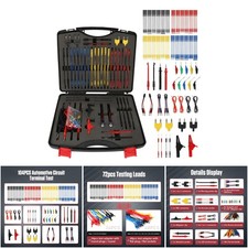 104pcs Automotive Circuit Test Leads Kit Multimeter Banana Plug Oscilloscope