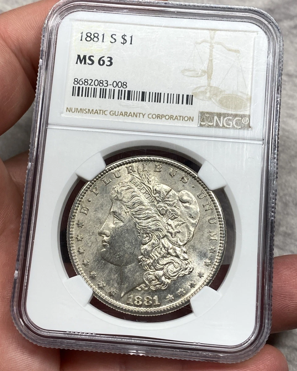 MS 63 Graded 1881 Year Morgan US Dollars (1878-1921) for sale | eBay