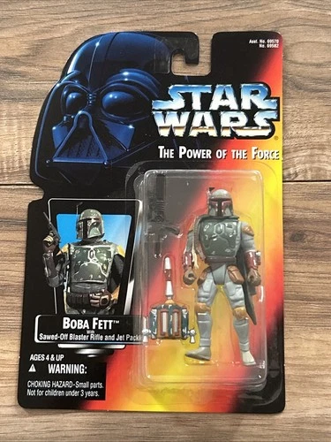 NEW IN PACKAGE Star Wars 1995 Power Of The Force: Boba Fett (Jet Pack) 3.75”