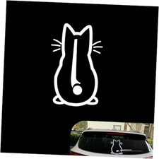 Car Rear Windshield Wiper Decal, Cute Cat Car Rear Windshield Wiper Sticker,
