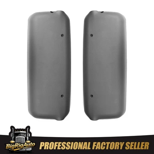 Left&Right Side Door Mirror Cover Grey For 2005-2015 Freightliner Columbia Pair