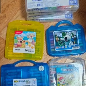 School Supplies - Assorted Items and Crayons, Some Used