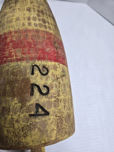 3 Vintage Wooden Trap Net Pot Bouy Floats Beach Lake Nautical Decor - Picture 11 of 12