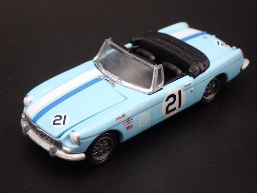 1962-1980 MG Mgb Convertible 1:64 Scala da Collezione Diorama Modellino Auto - Foto 6 di 7