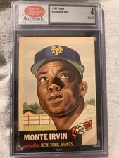 1953 Topps Set-Break # 62 Monte Irvin SCD 4 VG EX