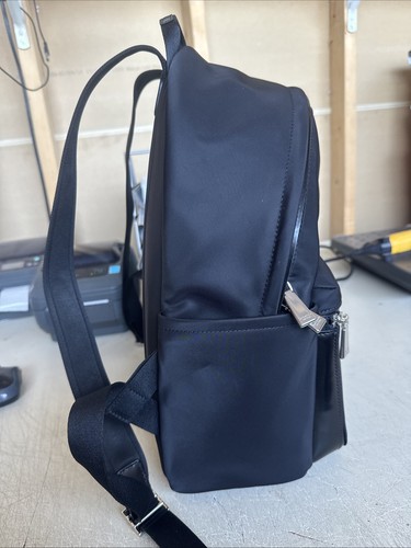 Nuovo senza etichette - Zaino Kate Spade Sam Icon KSNYL Nylon Medium NERO con sacchetto antipolvere - Foto 5 di 12