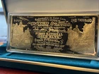 Washington Mint 8 Oz .999 Silver Bar $1000  Bill 1997 Gold On Silver Note 24kt