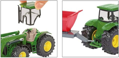 siku 1982, John Deere with Front Loader, 1:50, Metal/Plastic, Green, Multifuncti - Picture 9 of 9