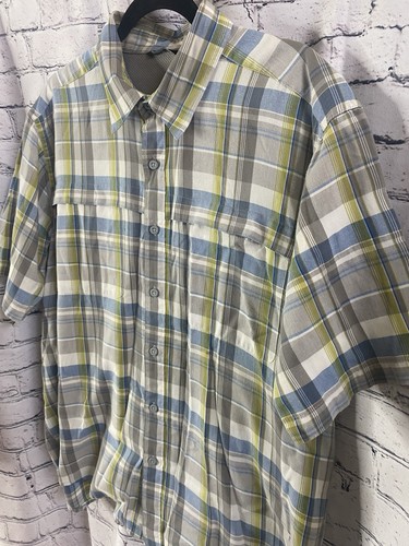 Wrangler 2 Pocket Utility Hemd, Regular Fit, S/S, Flex, Gr. XL blau/grün kariert - Bild 2 von 4