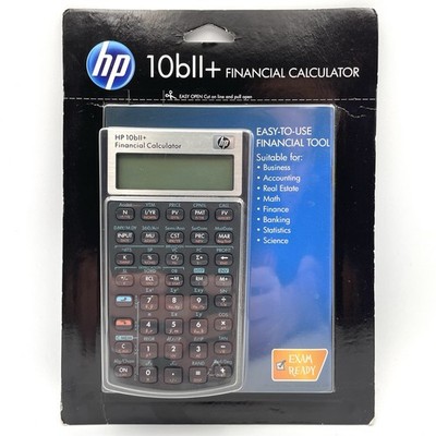 NEW! HP 10bll+ 10BII Plus Financial Calculator for Business Real Estate Finance