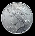 1922 US  Silver  Peace Dollar - Philadelphia, Circulated
