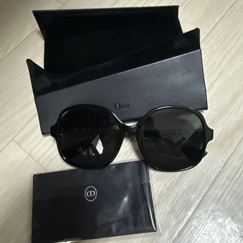 Occhiali da sole Dior oversize neri - Foto 3 di 6