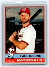 2025 Topps Heritage High Paul DeJong Refractor #663 Nationals