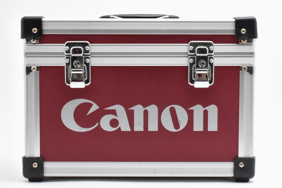 [Casi COMO NUEVO] con Correa Canon Original Aluminio Cámara Baúl Rojo Estuche Rígido JAPÓN Foto 3 de 4