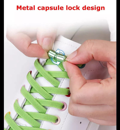 No-Tie Elastic Shoe laces with Metal Locks – Quick Fit for All Shoe Types - Picture 8 of 14