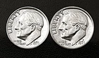 1971 P&D 10c Roosevelt Dimes BU  FREE Shipping (R002)