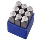 SET PUNZONI MICRO STRESS NUMERI 8 MM X MARCATURA FERVI P012/N08P