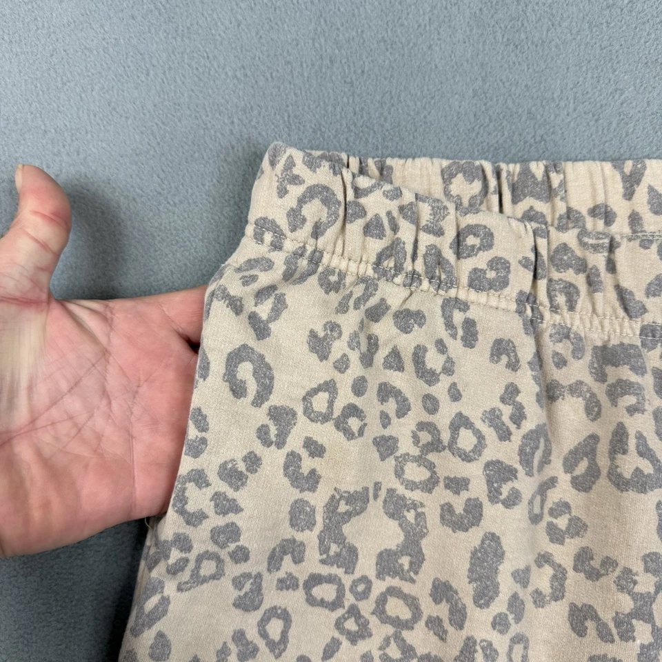 Pantalones deportivos Belle du Jour con estampado animal para mujer talla XL beige cintura elástica Foto 4 de 4