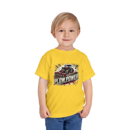 Plow Power Tractor Toddler Tee - Fun Agricultural Farm Life Shirt for Kids - Picture 11 of 17