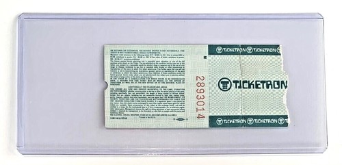 WWF Prime Time Wrestling TV Taping ticket stub wwe Jan 1988 Ultimate Warrior - Picture 2 of 2